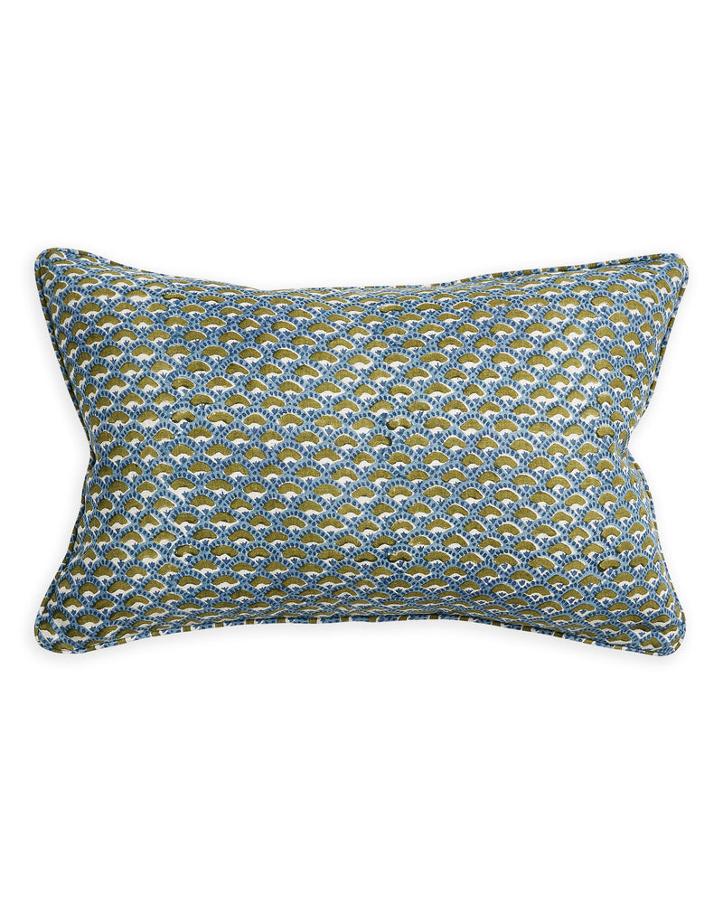 Naples Moss Azure Cushion