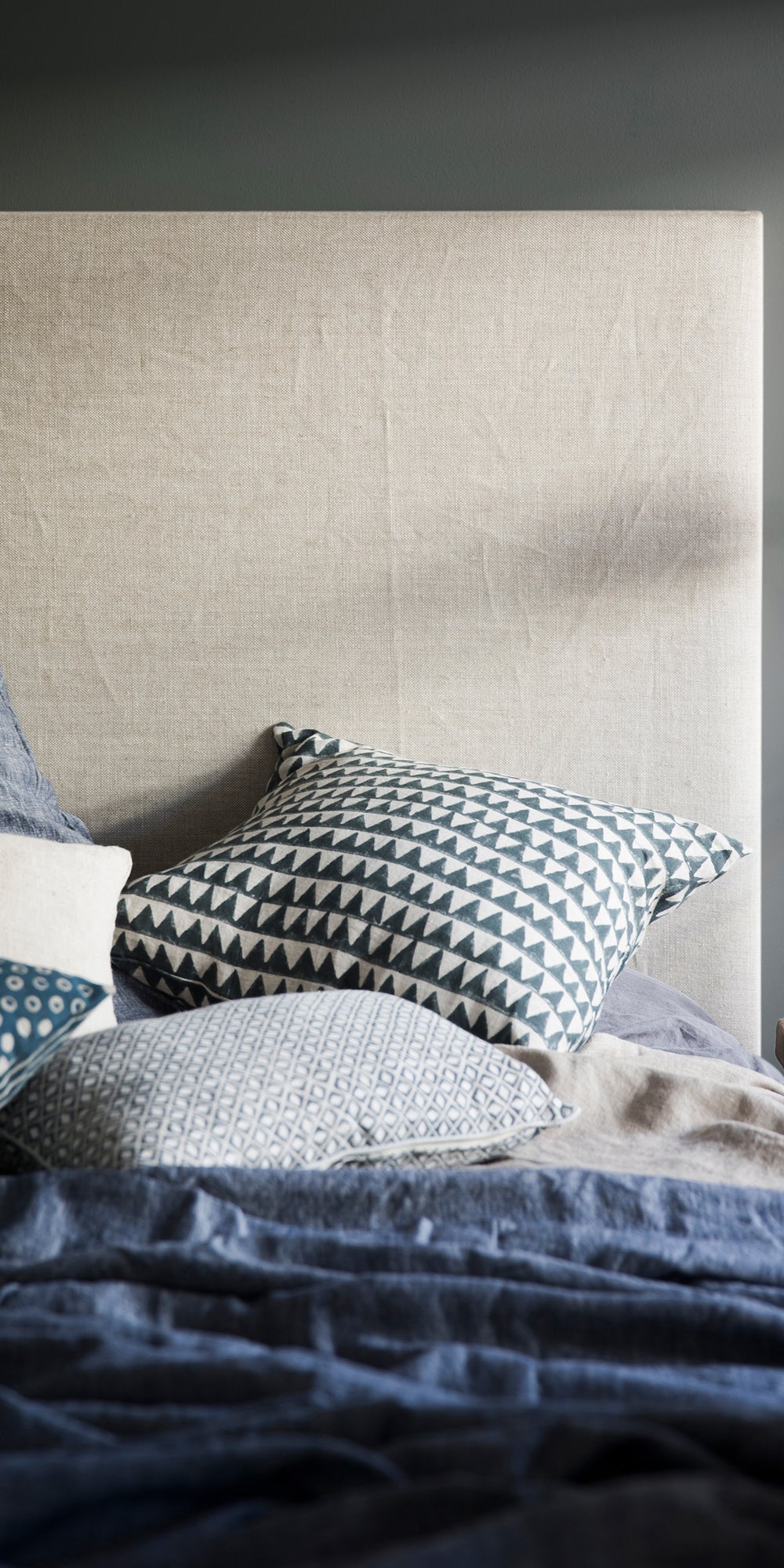 Pyramids Slate Cushion in - Cushions - Walter G Australia