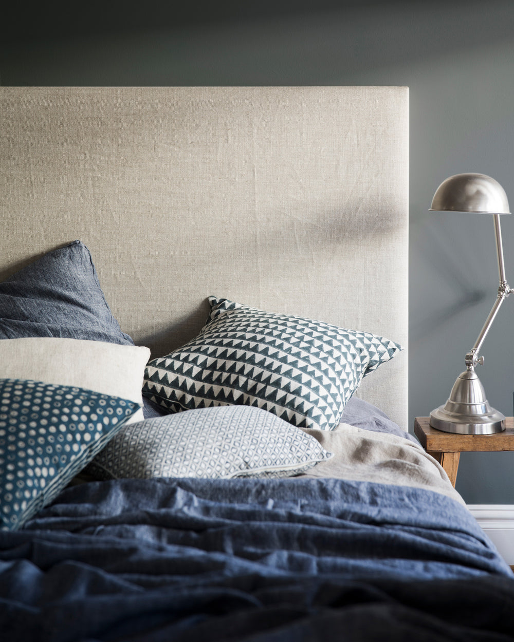 Pyramids Slate Cushion in - Cushions - Walter G Australia