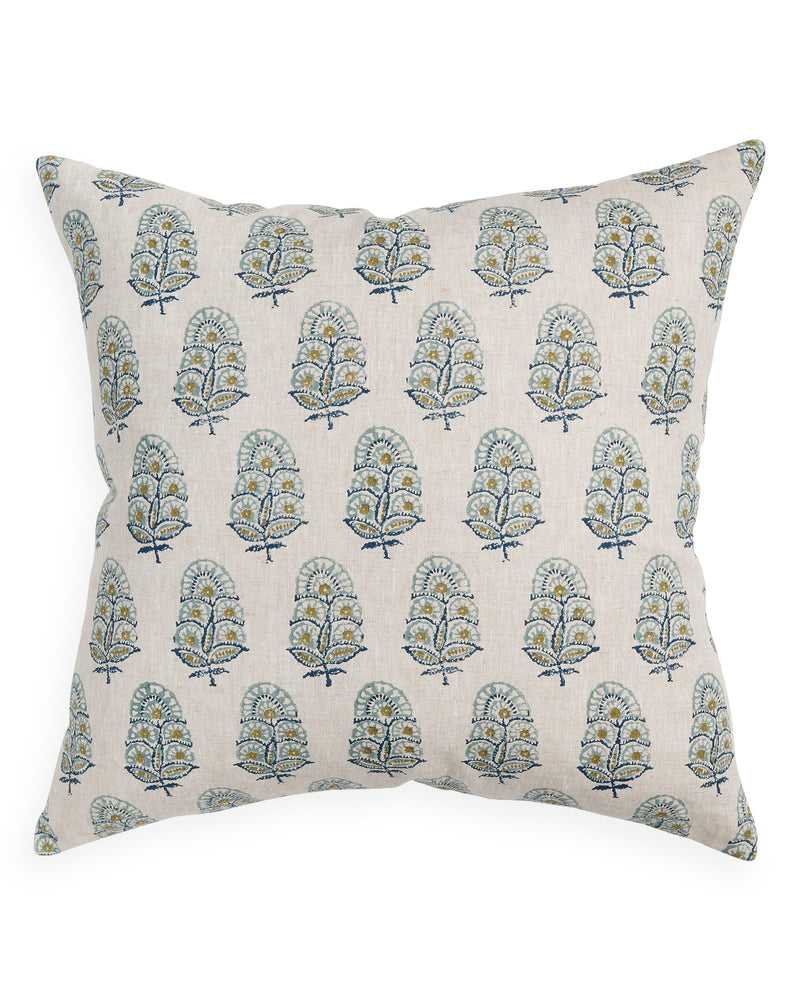 Zardosi Celadon Moss Cushion
