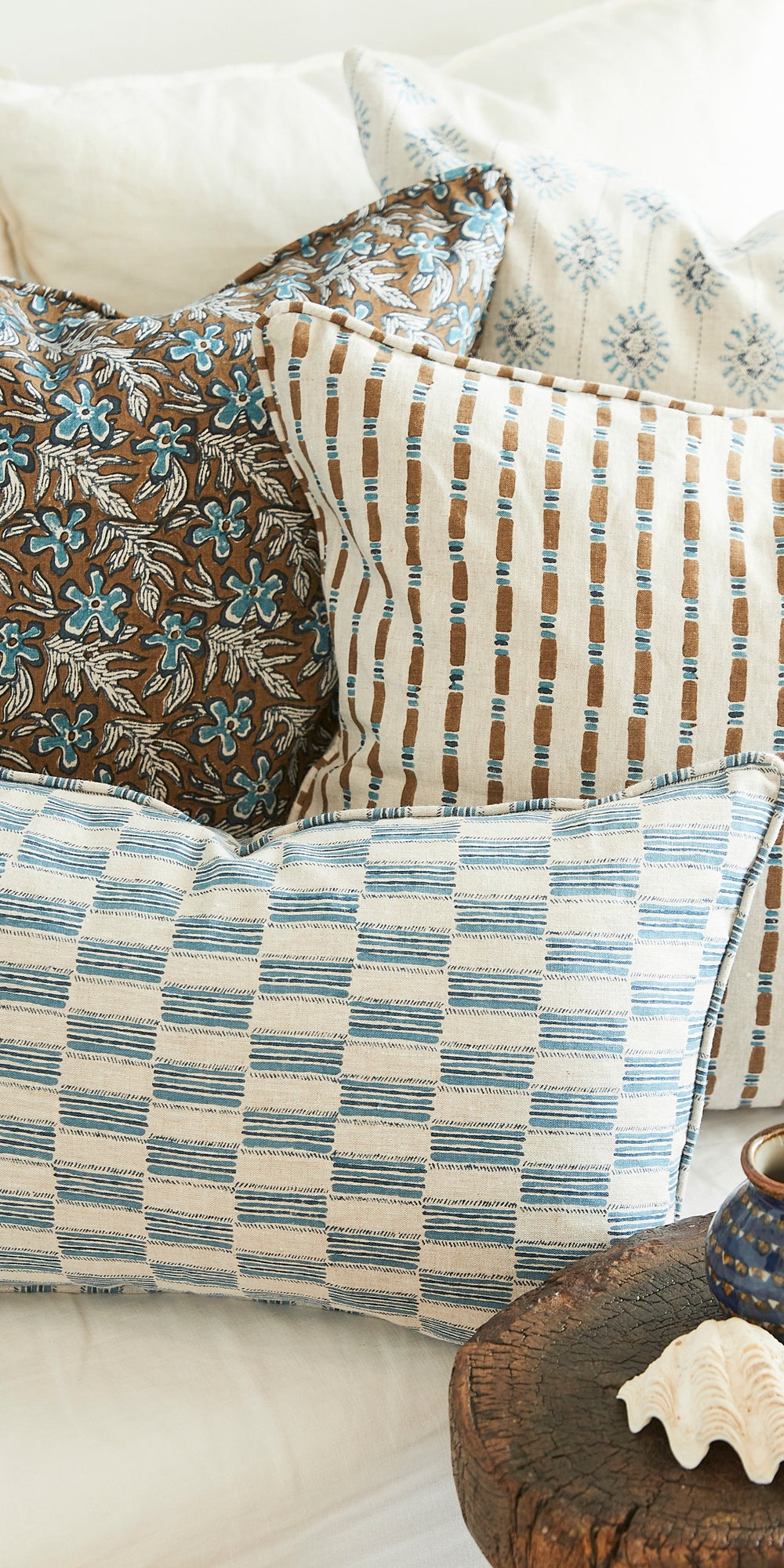 Ramses Tobacco Cushion in - Cushions - Walter G Australia