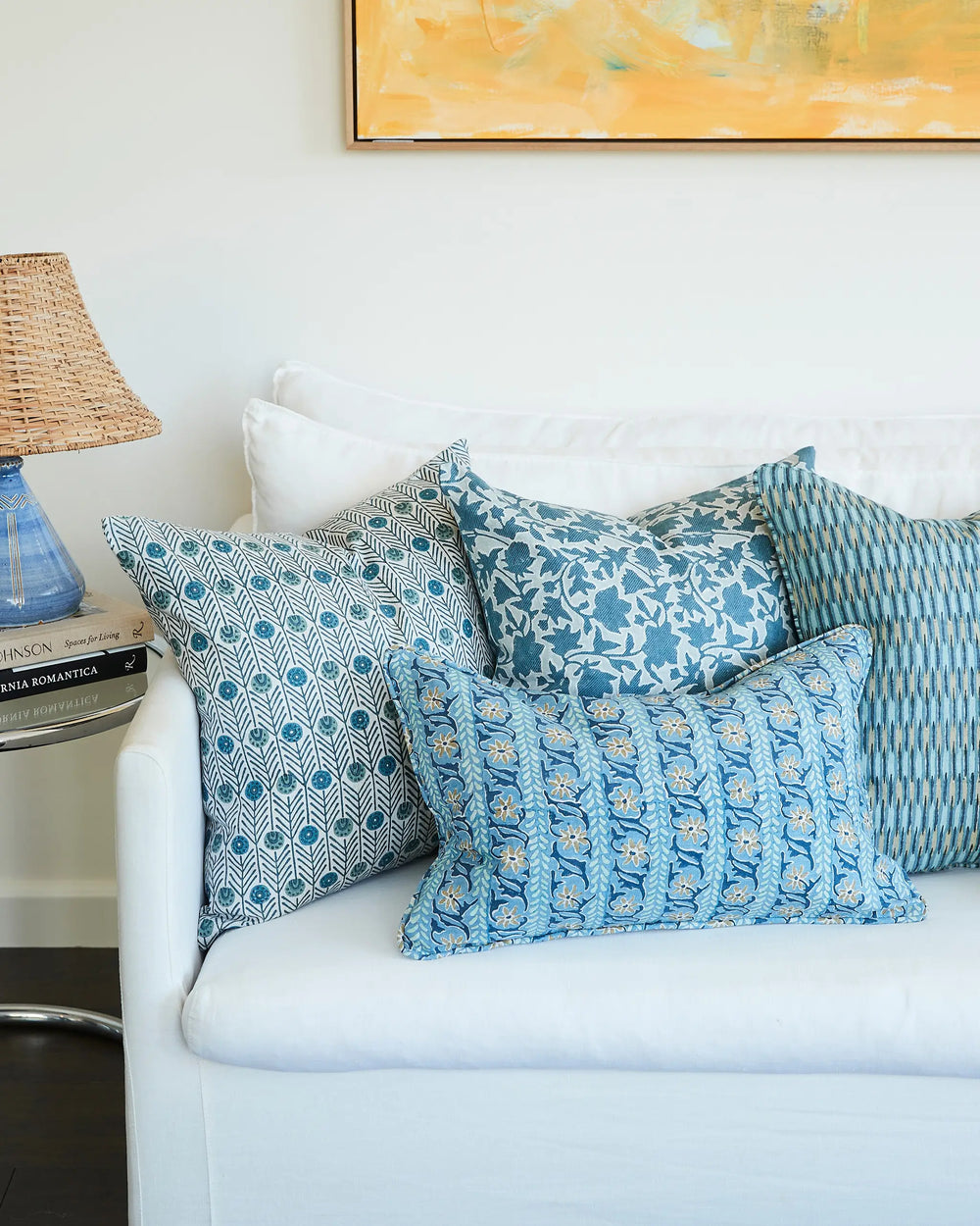 Oia Fresh Azure  Cushion