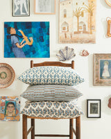Portofino Cocoa linen cushion 50x50cm