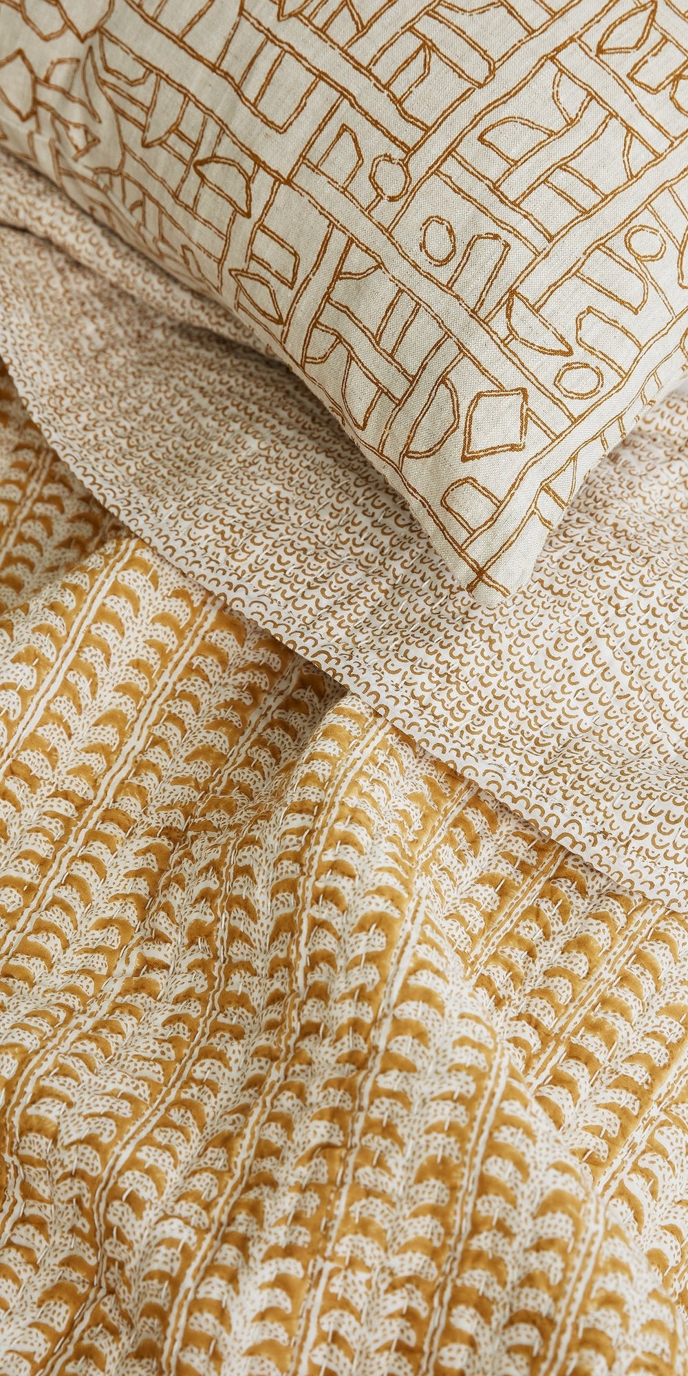 Luxor Saffron Quilt in - Quilts - Walter G Australia