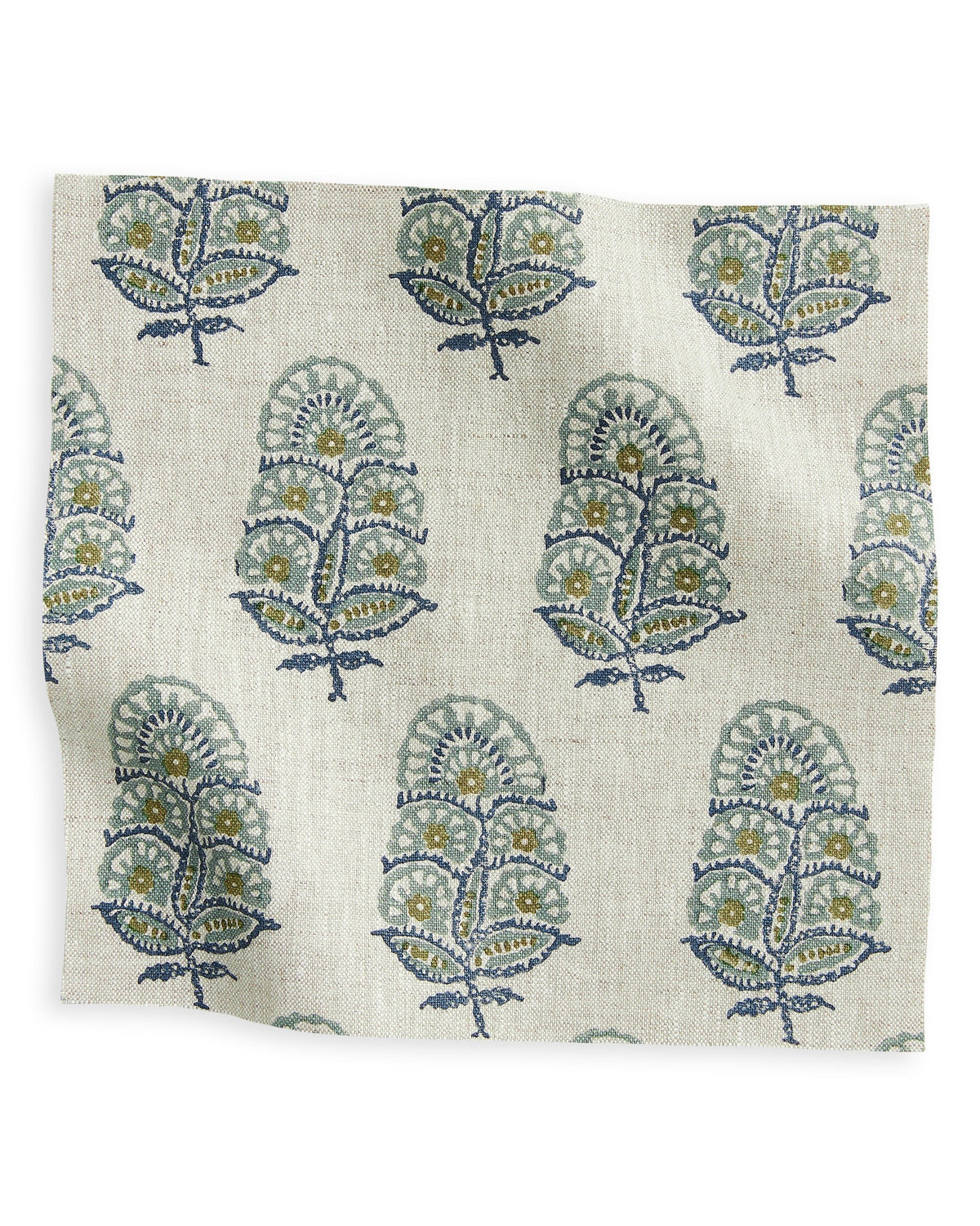 Zardosi Celadon linen swatch