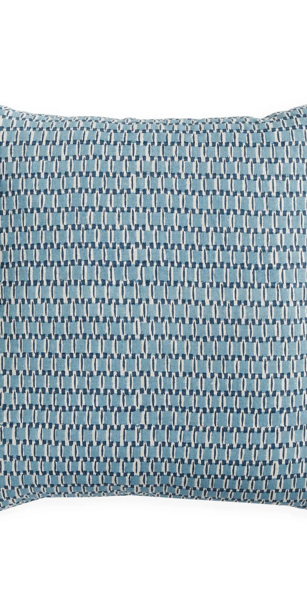 Rumi Azure linen cushion 55x55cm