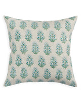 Zardosi Emerald Cushion