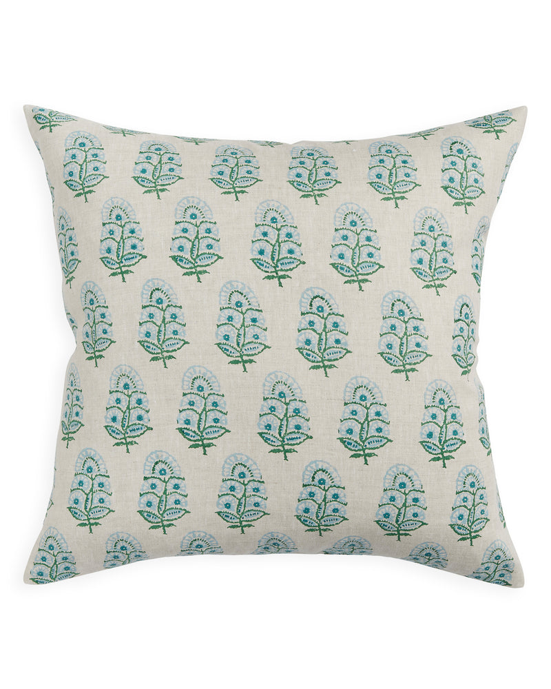 Zardosi Emerald Cushion