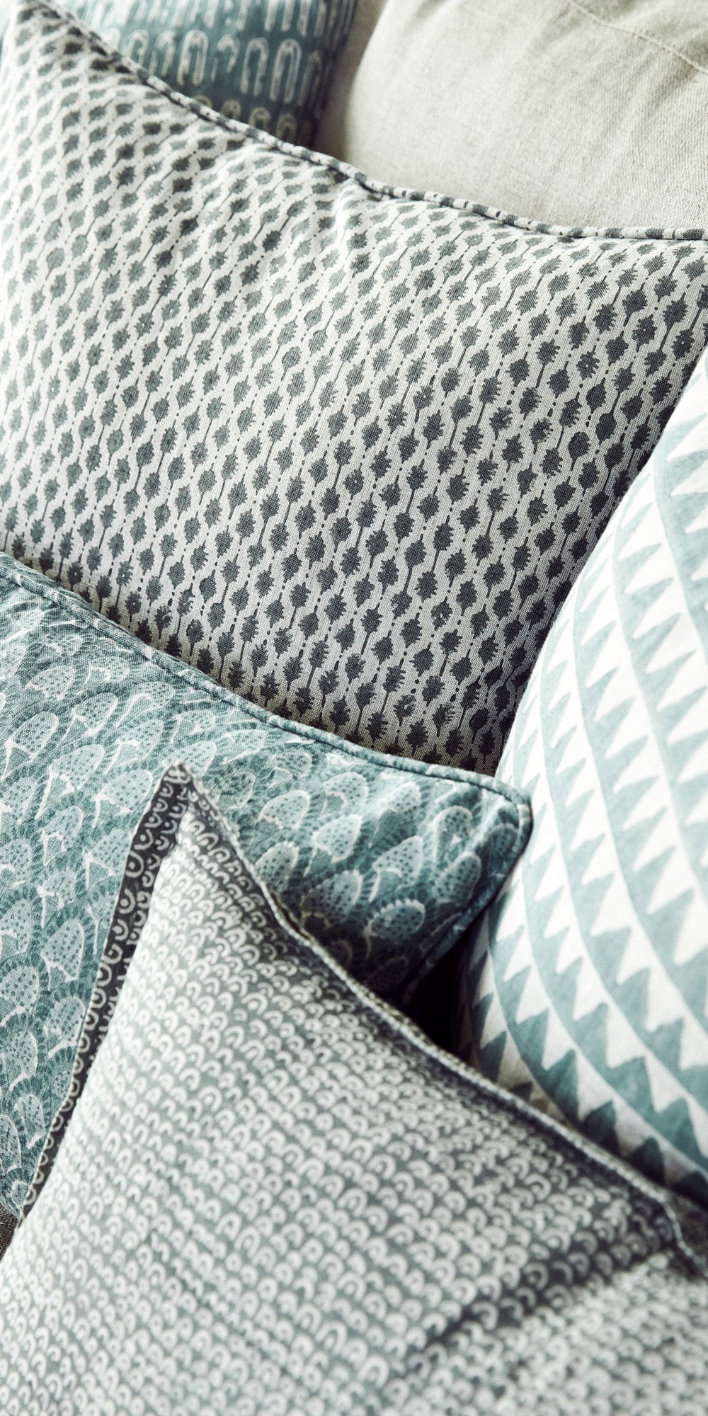 Scopello Celadon Cushion in - Cushions - Walter G Australia
