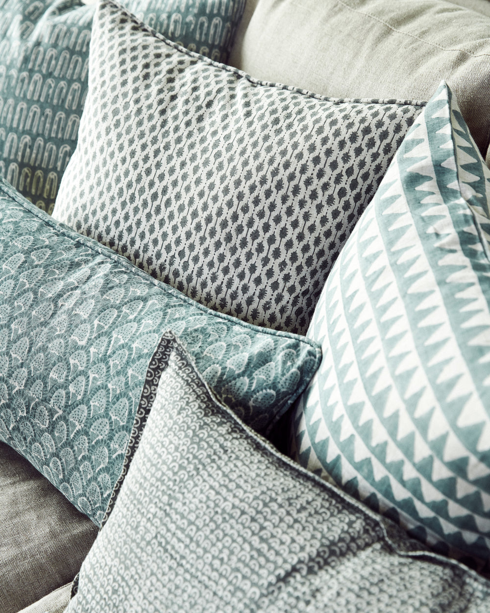 Scopello Celadon Cushion in - Cushions - Walter G Australia