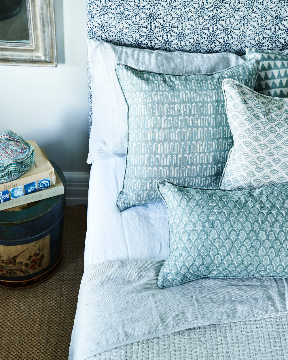Scopello Celadon Cushion in - Cushions - Walter G Australia