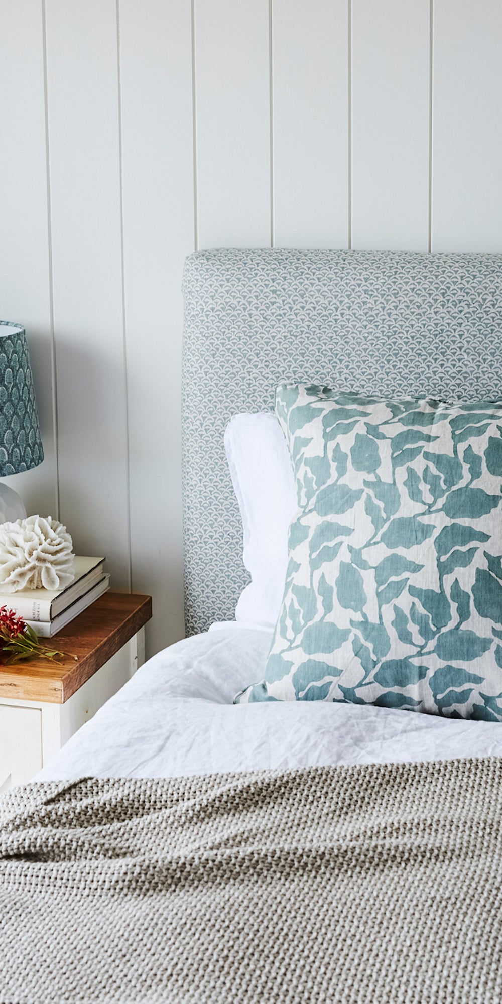 Flores Celadon Cushion in - Cushions - Walter G Australia