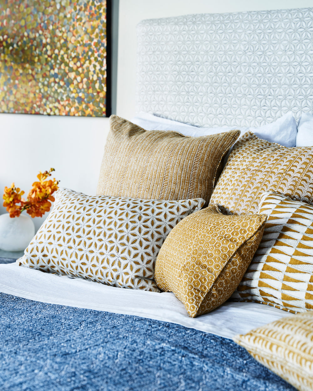 Tangier Saffron Cushion in - Cushions - Walter G Australia