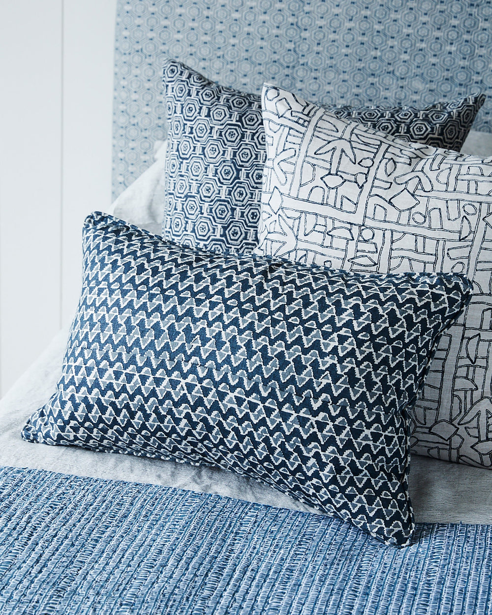 Zaire Indian Teal Cushion in - Cushions - Walter G Australia