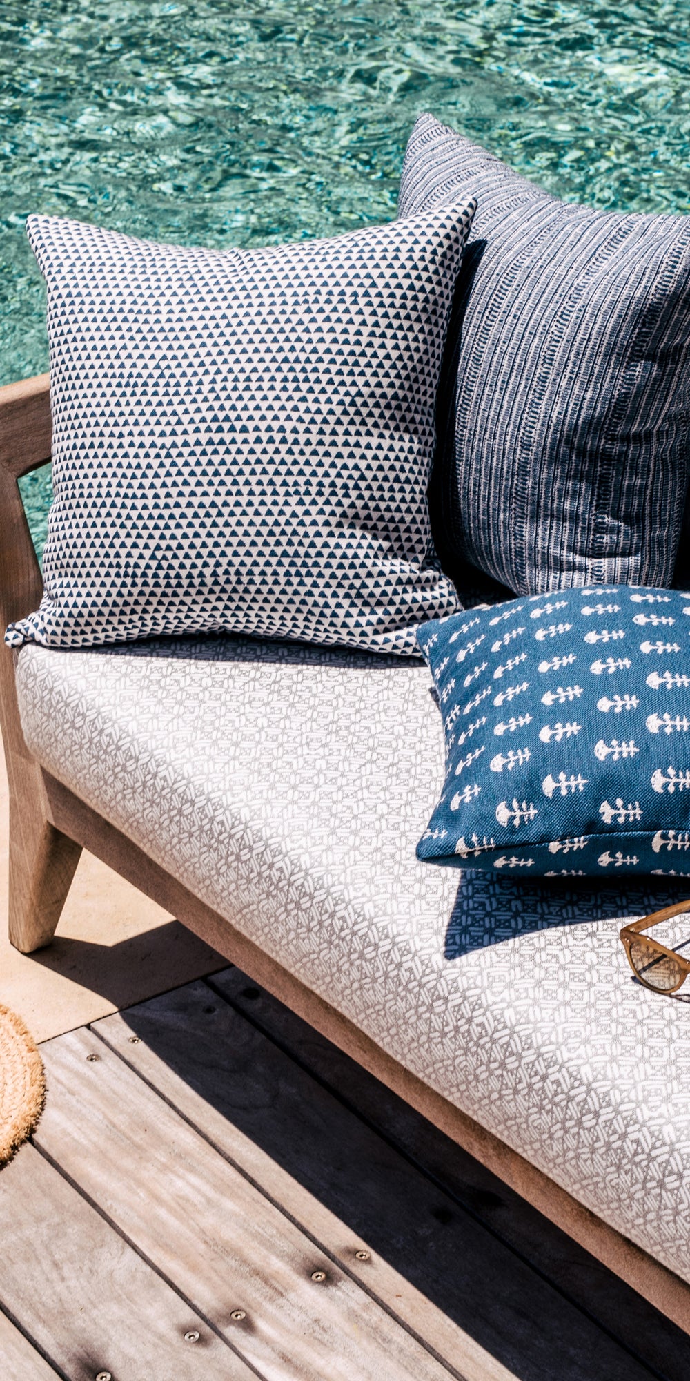Huts Atlantic Outdoor Cushion in - Cushions - Walter G Australia