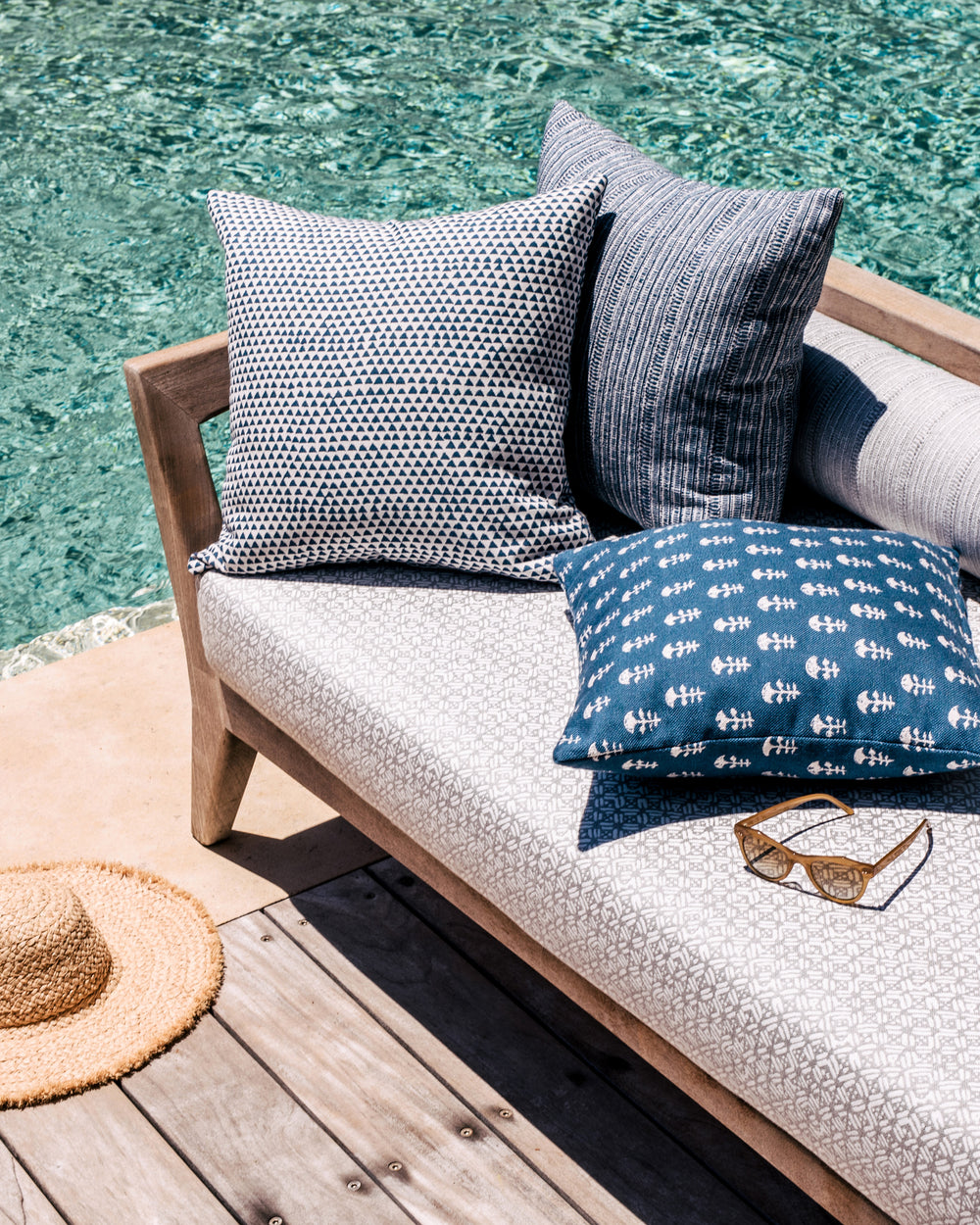 Huts Atlantic Outdoor Cushion in - Cushions - Walter G Australia
