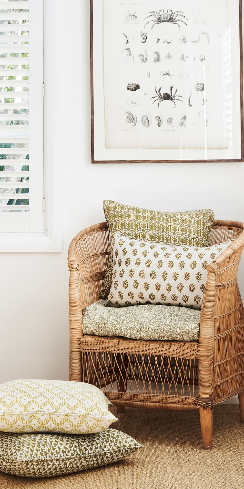 Chameli Olive Cushion in - Cushions - Walter G Australia