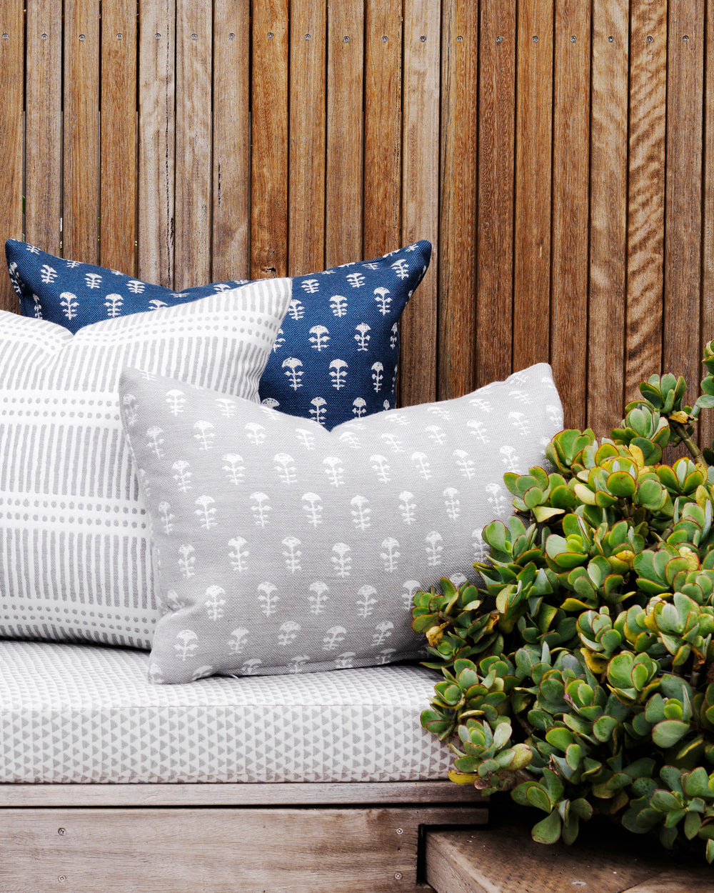 Dash Dot Albatross Outdoor Cushion