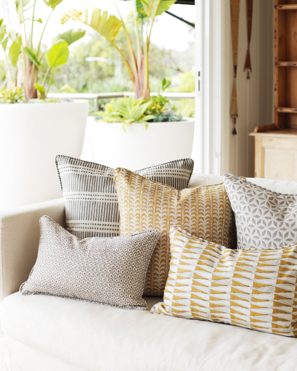 Luxor Saffron Cushion