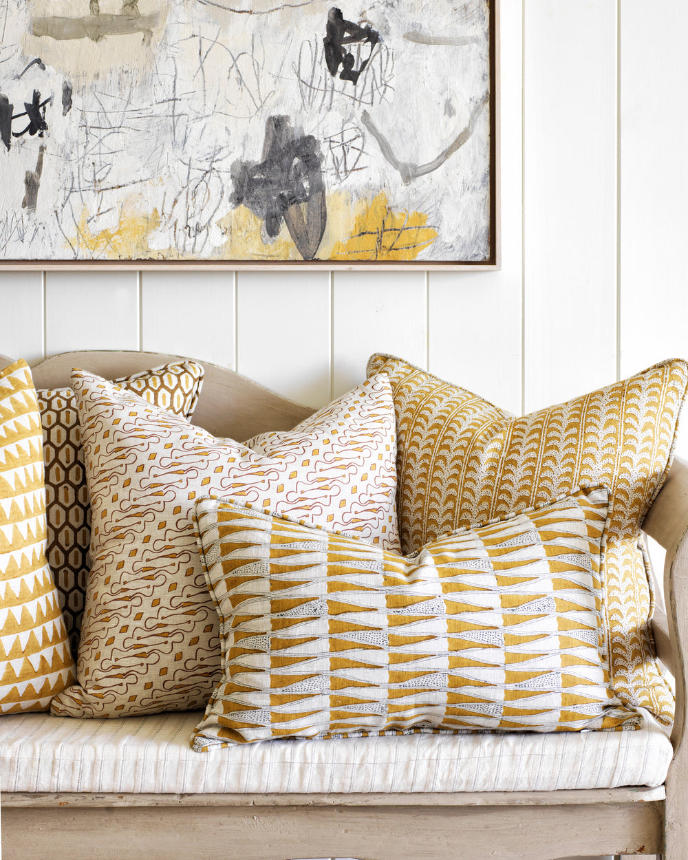Tangier Saffron Cushion in - Cushions - Walter G Australia