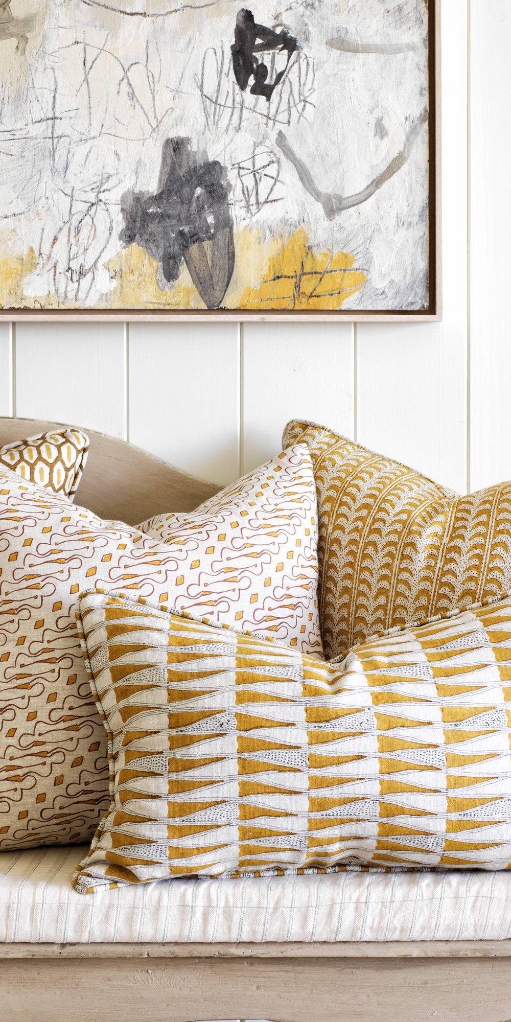 Luxor Saffron Cushion in - Cushions - Walter G Australia