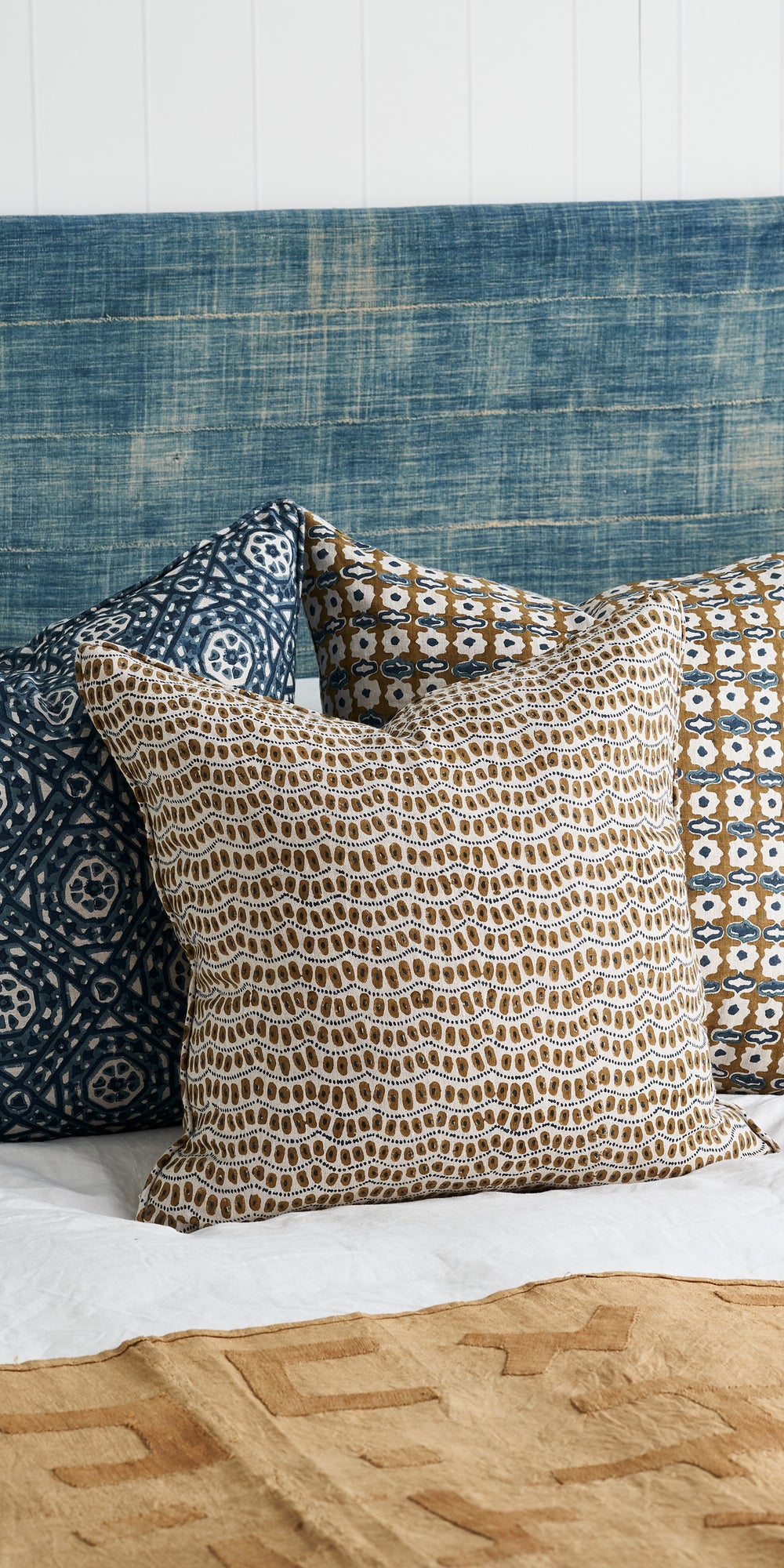 Jaisalmer Denim Cushion in - Cushions - Walter G Australia