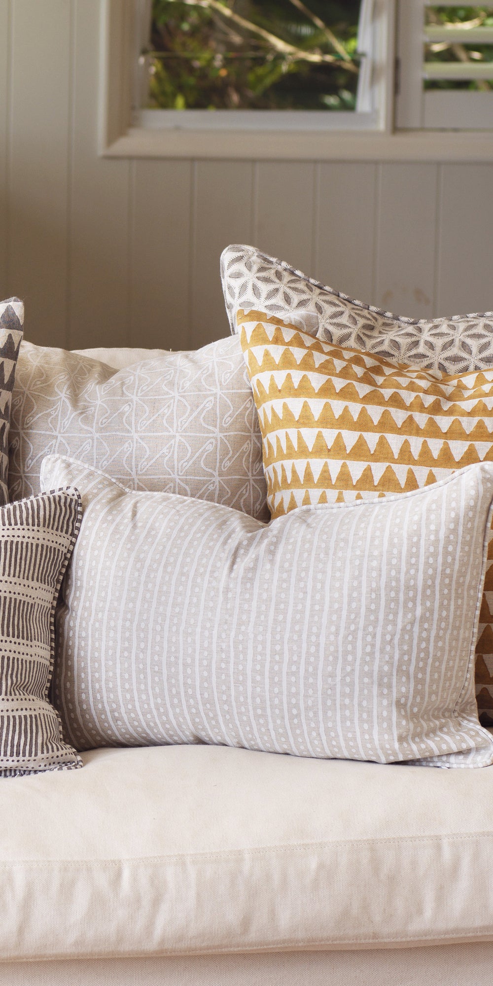 Hakuro Chalk Cushion in - Cushions - Walter G Australia