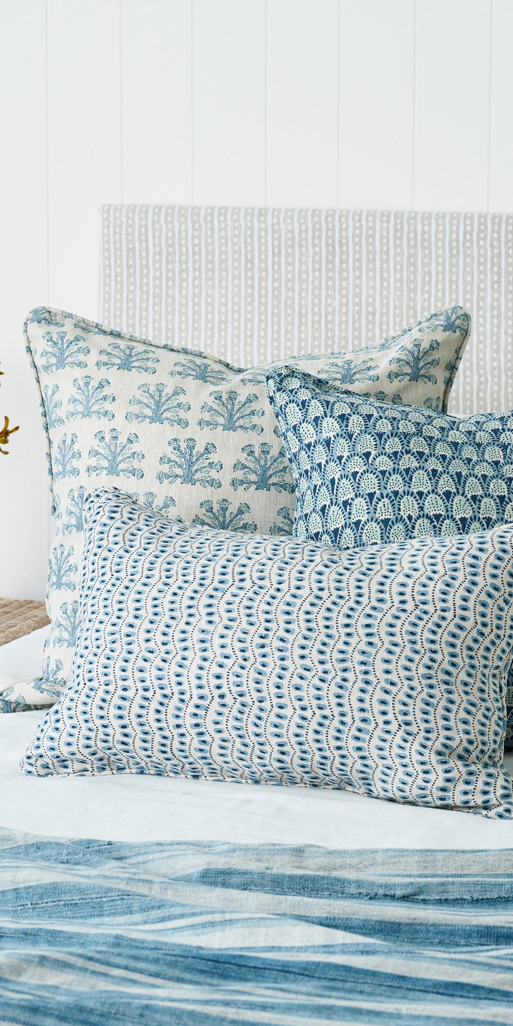 Samode Fresh Azure Cushion in - Cushions - Walter G Australia