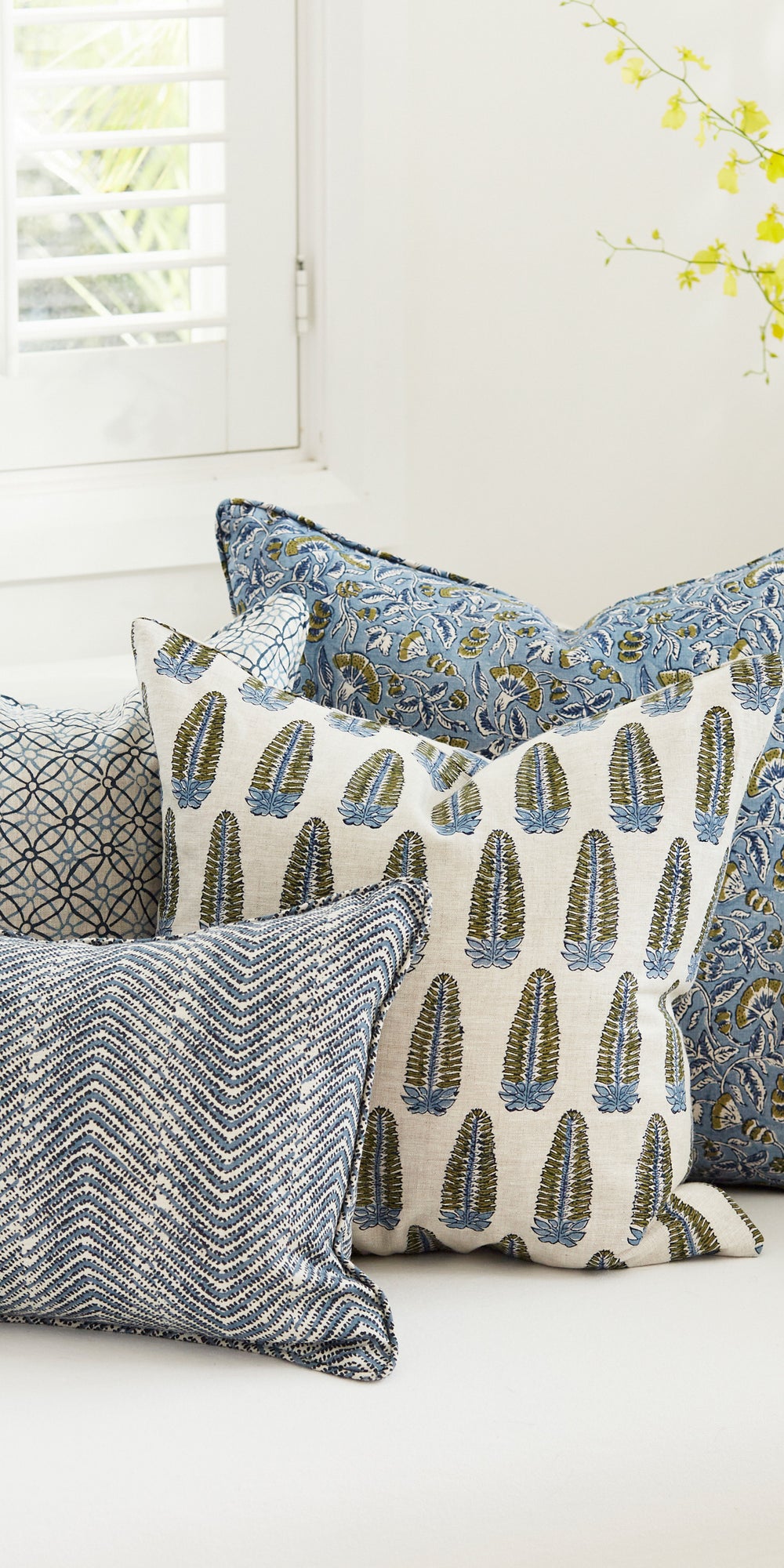 Laharia Azure Cushion in - Cushions - Walter G Australia