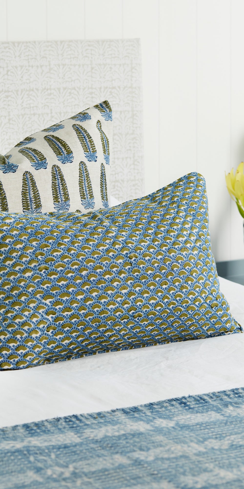 Naples Moss Azure Cushion in - Cushions - Walter G Australia
