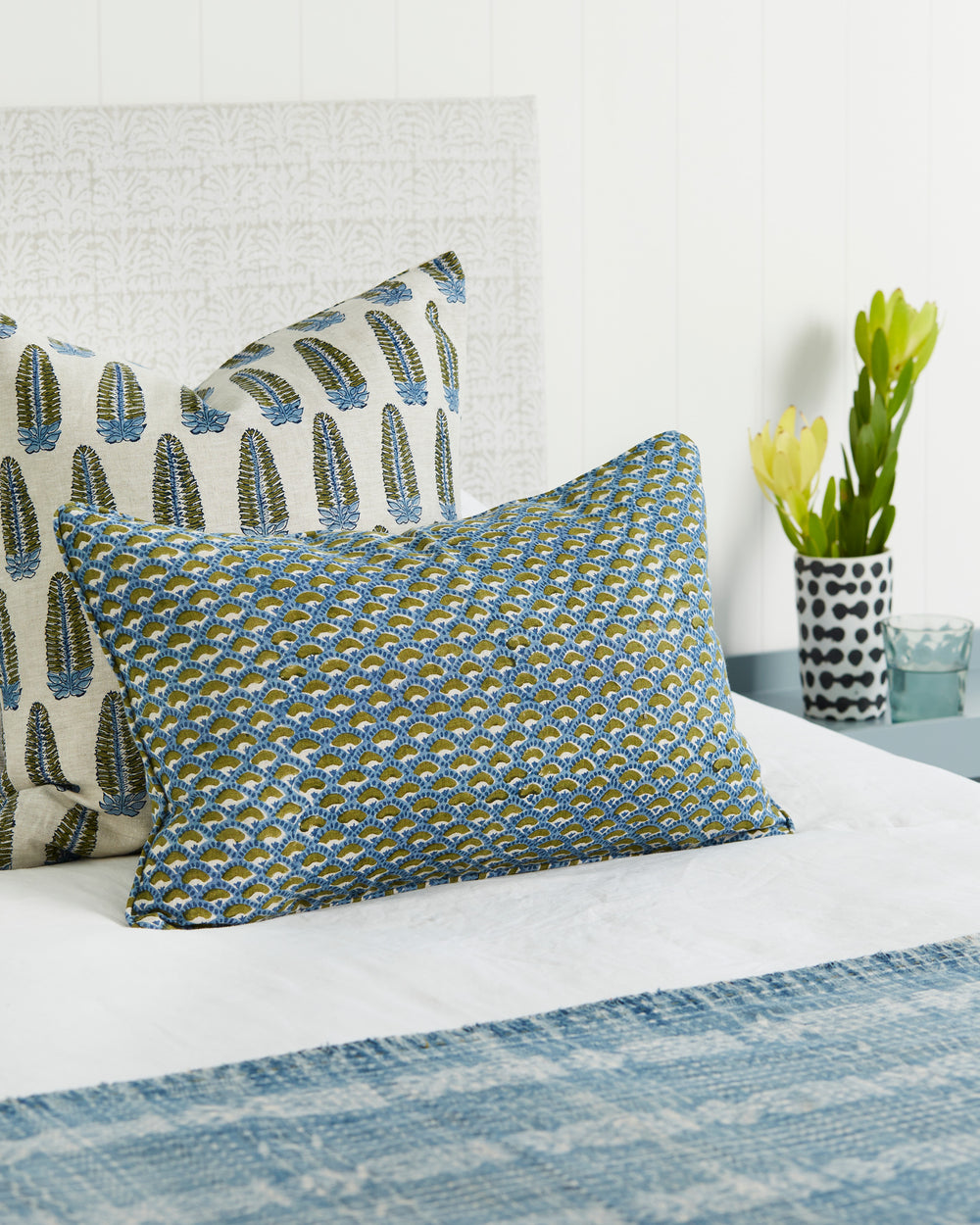 Naples Moss Azure Cushion