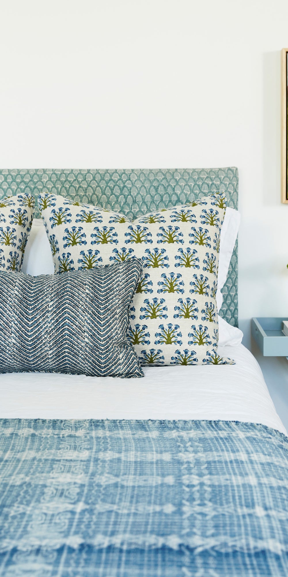 Laharia Azure Cushion in - Cushions - Walter G Australia