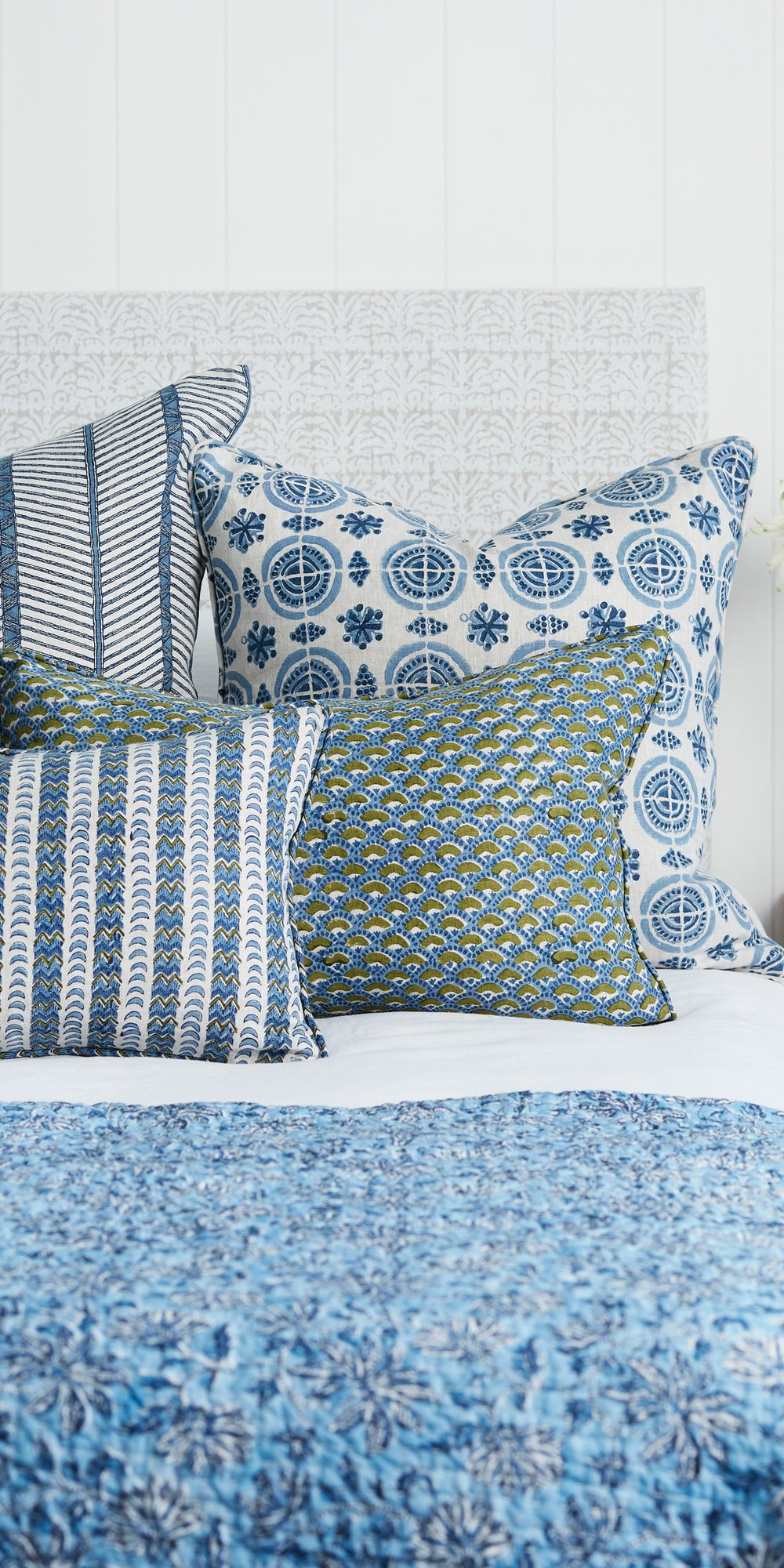 Naples Moss Azure Cushion