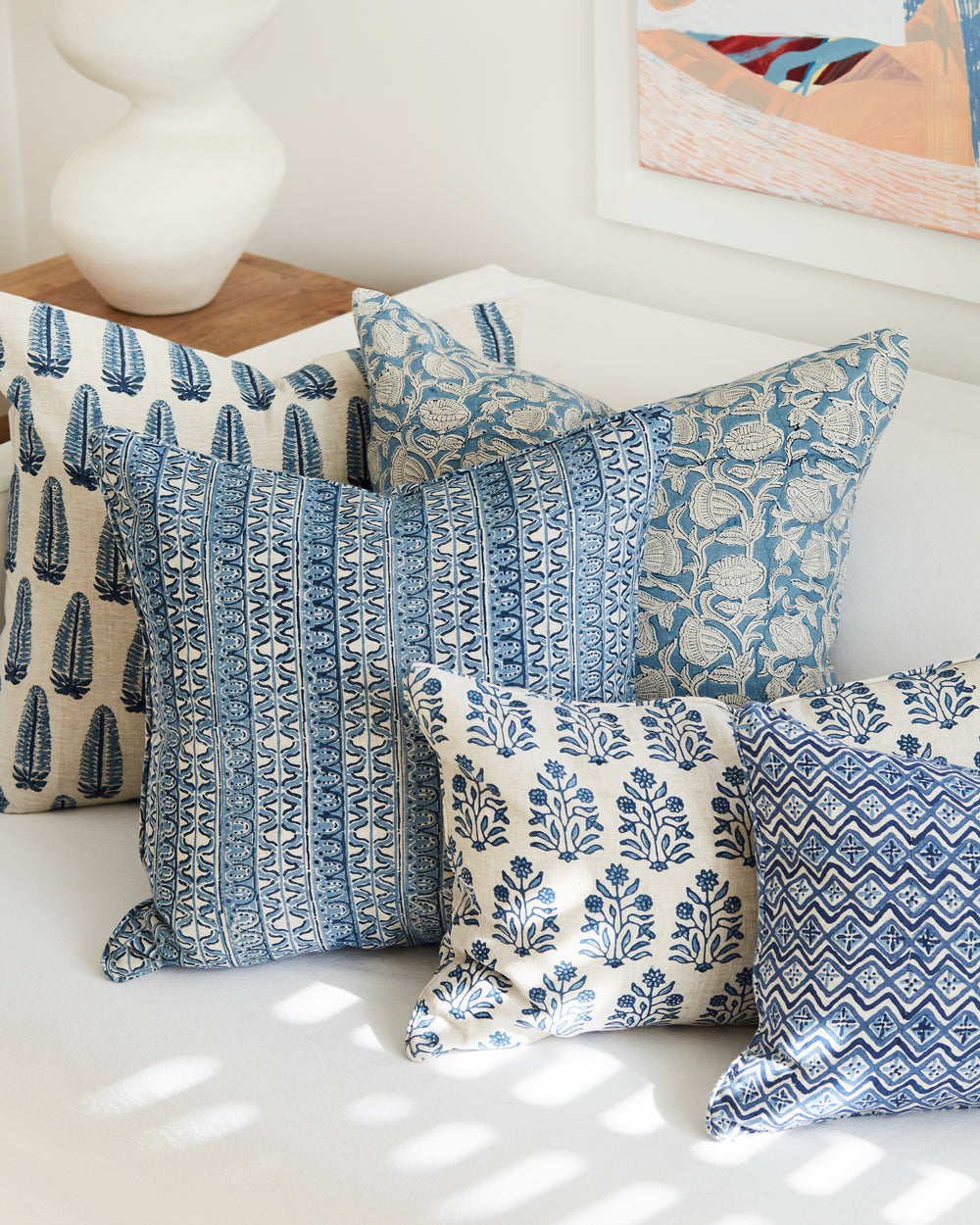 Amer Azure Cushion