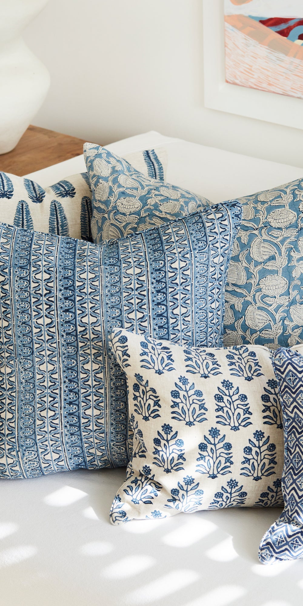 Marbella Azure Cushion in - Cushions - Walter G Australia