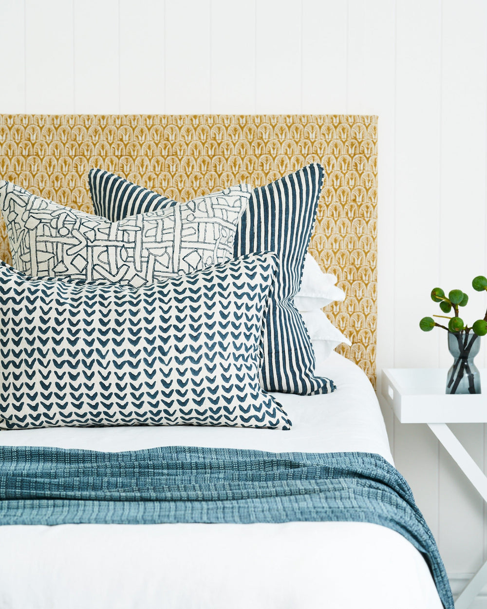 Zaire Indian Teal Cushion in - Cushions - Walter G Australia