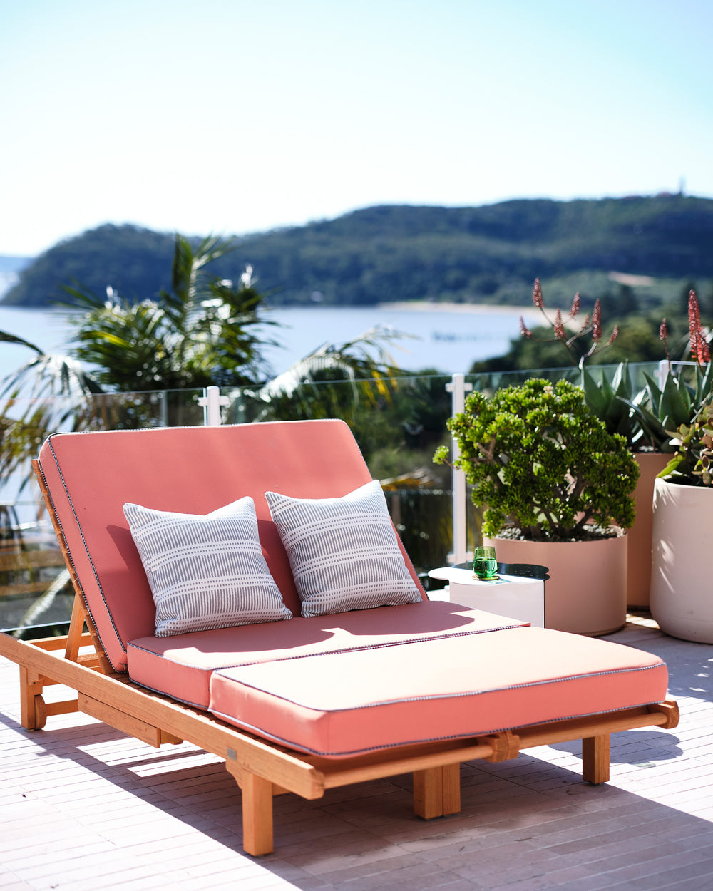 Dash Dot Albatross Outdoor Cushion