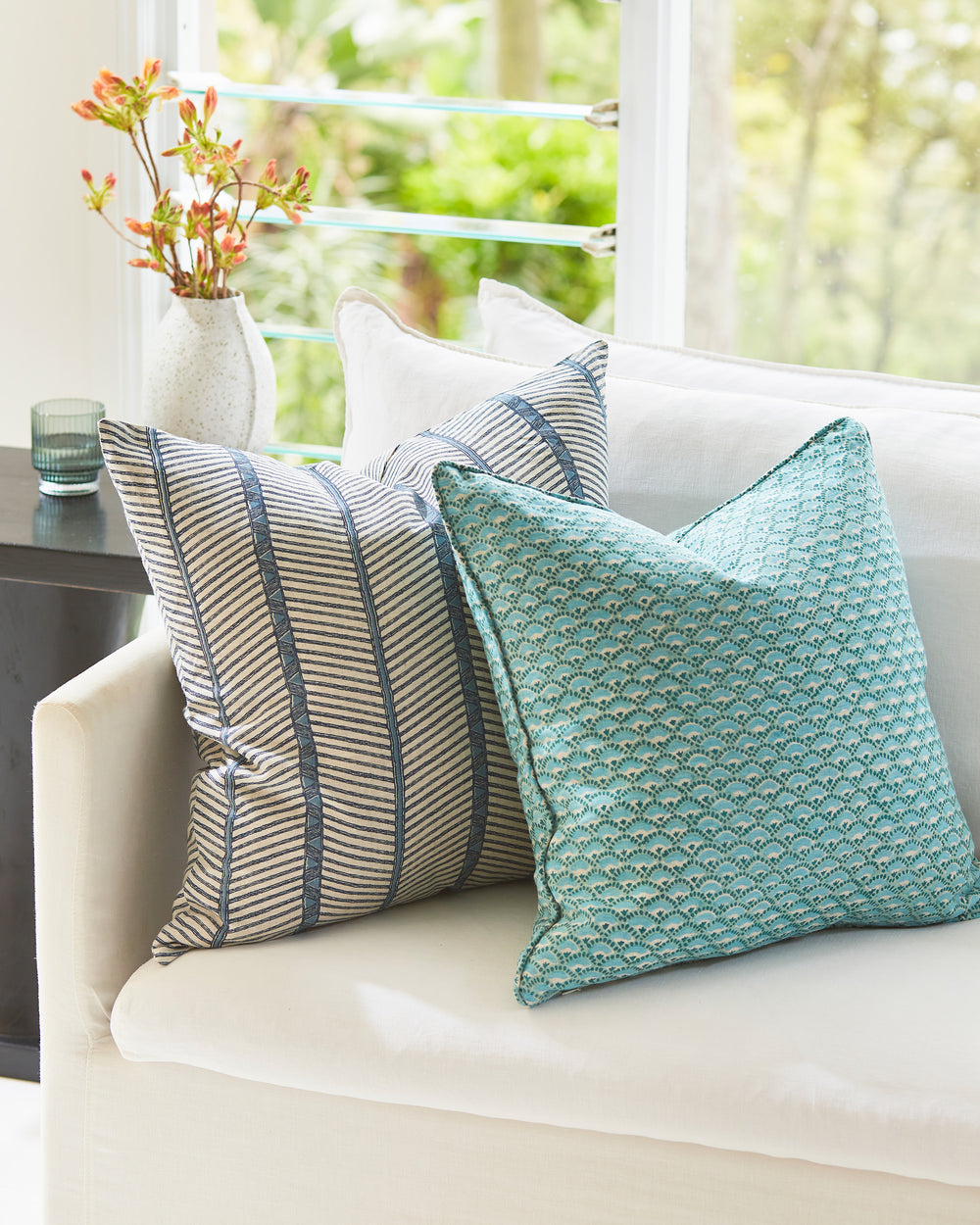 Zanzibar Azure Cushion in - Cushions - Walter G Australia