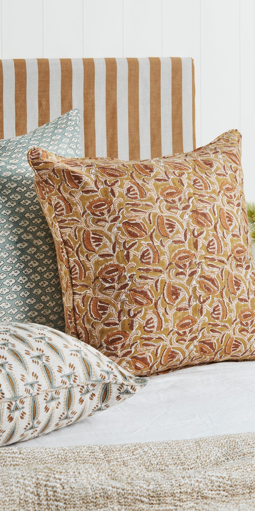 Kumo Oak Celadon Cushion in - Cushions - Walter G Australia