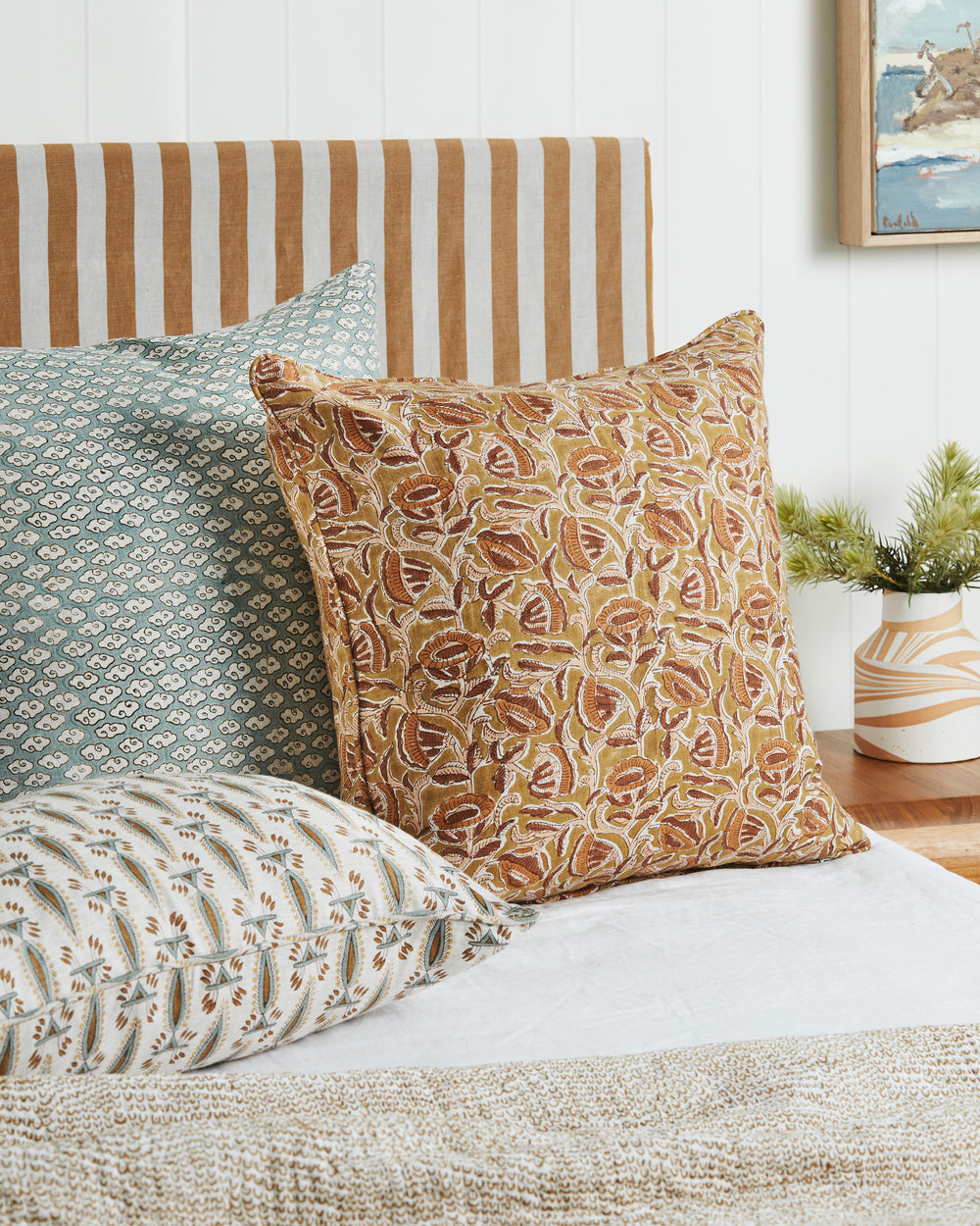 Kumo Oak Celadon Cushion