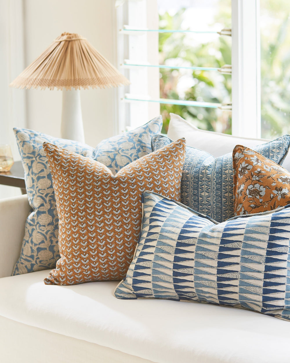 Marbella Azure Cushion in - Cushions - Walter G Australia