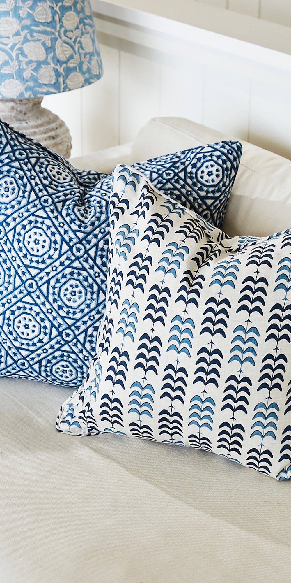 Jaisalmer Denim Cushion in - Cushions - Walter G Australia