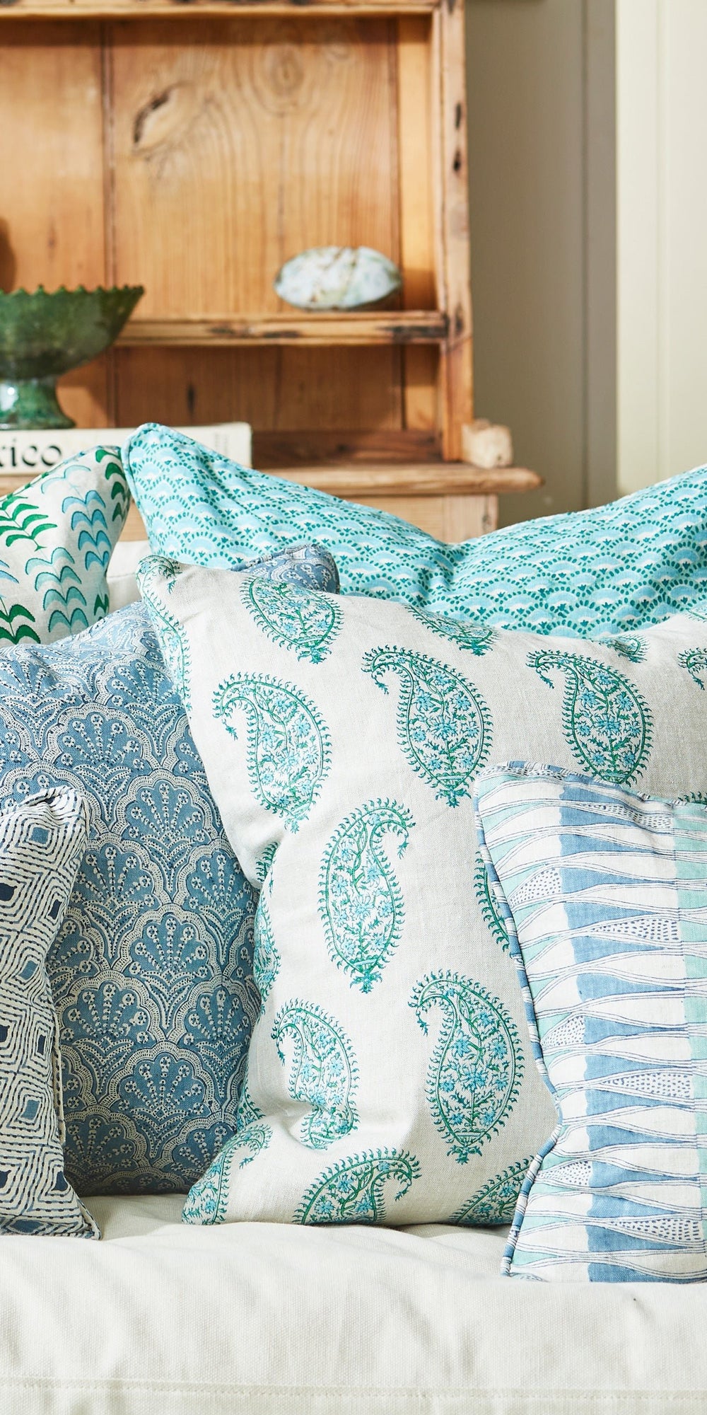 St Tropez Azure Cushion in - Cushions - Walter G Australia