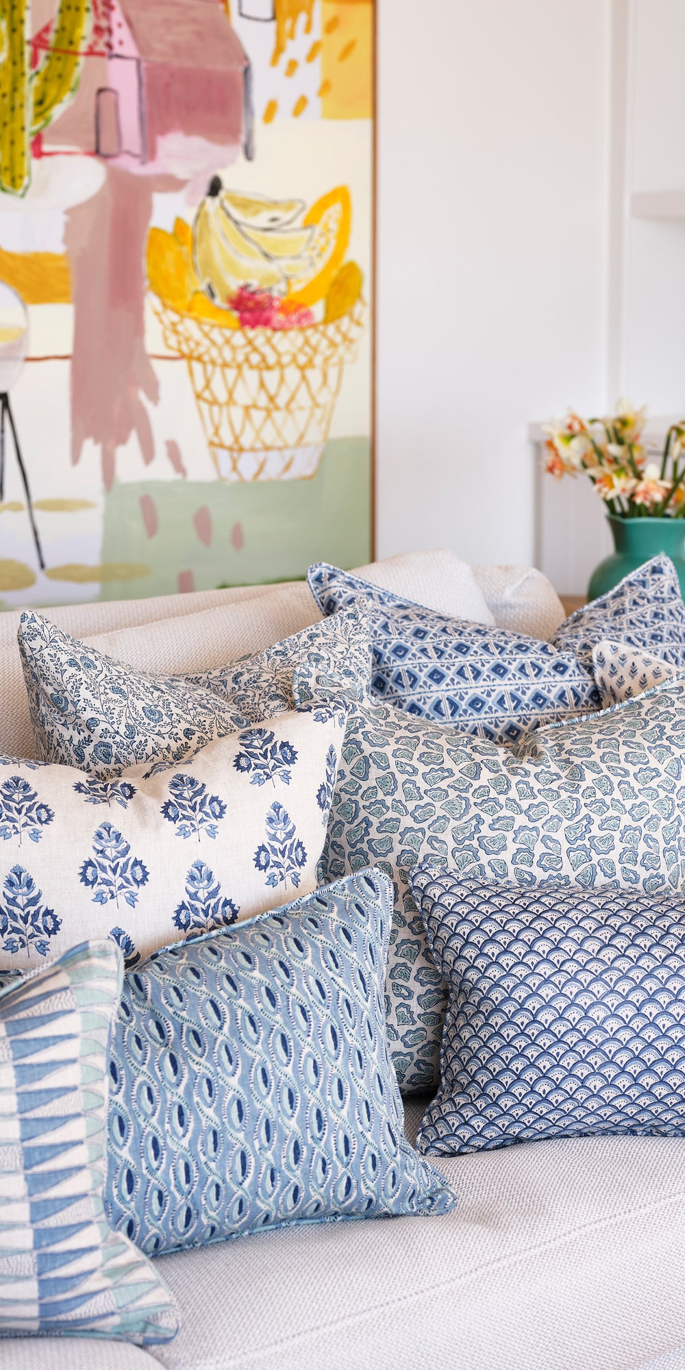 Ankara Riviera Cushion in - Cushions - Walter G Australia