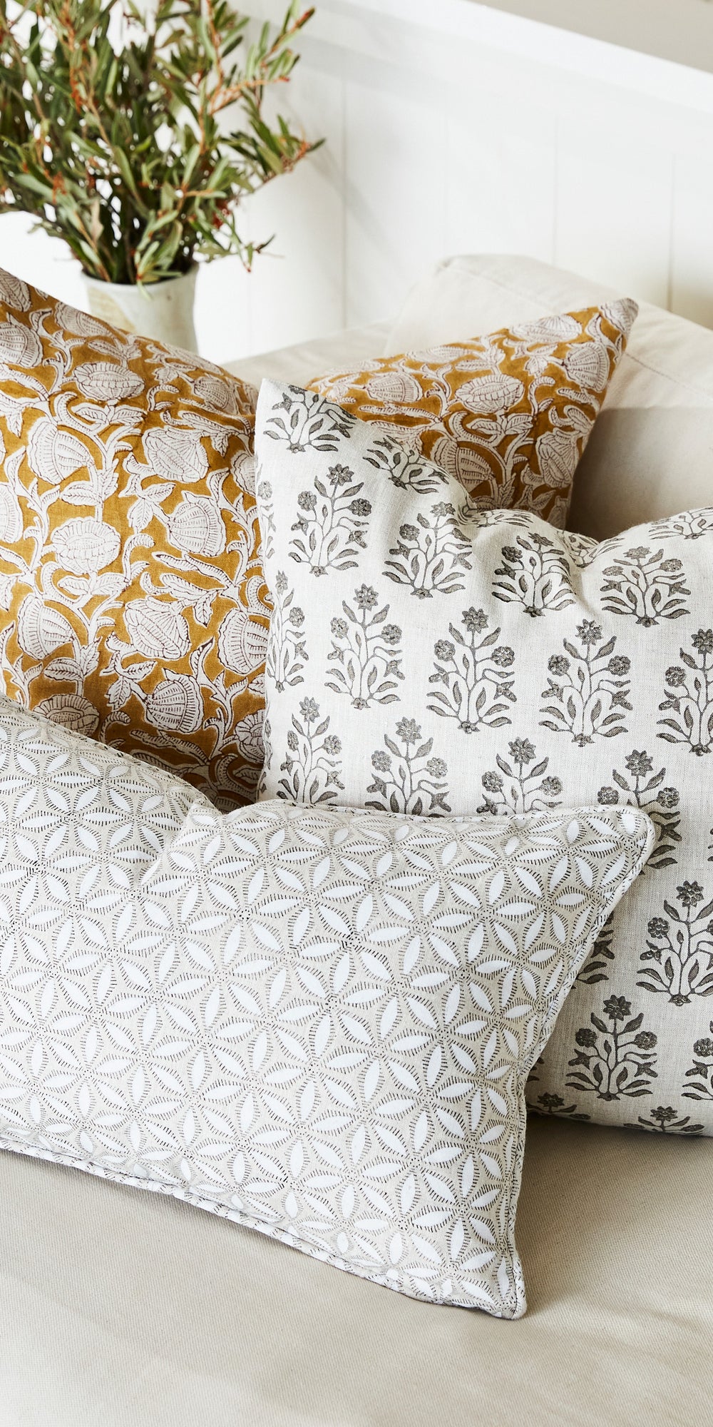 Marbella Saffron Cushion