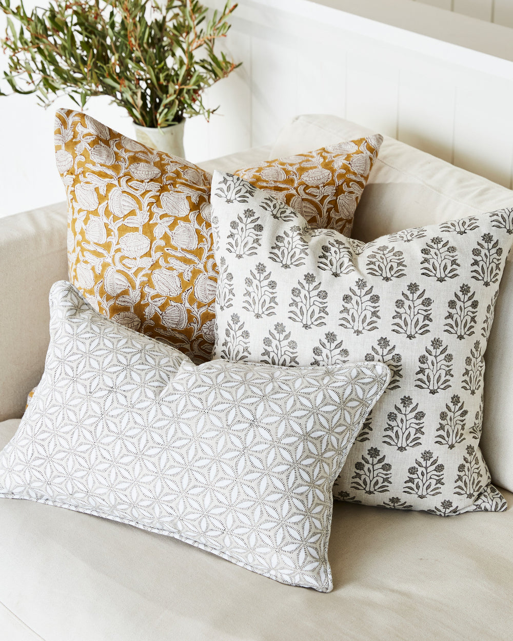 Marbella Saffron Cushion