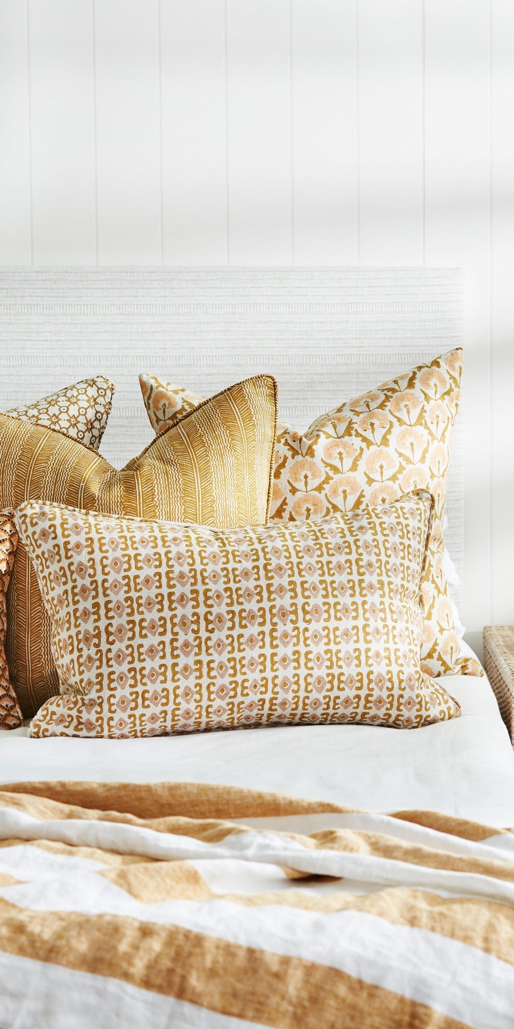 Trapani Saffron Cushion in - Cushions - Walter G Australia