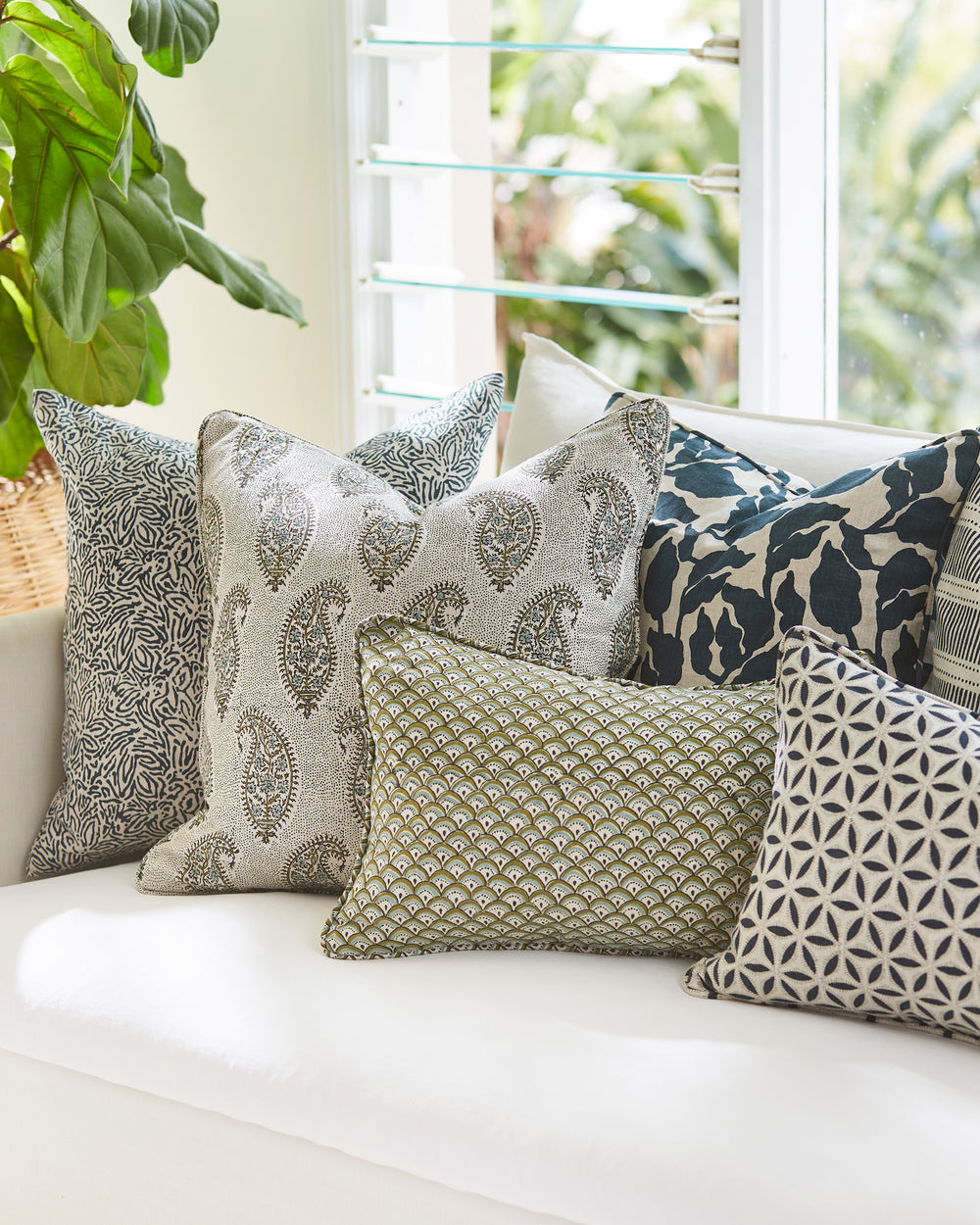 Amalfi Indian Teal Cushion