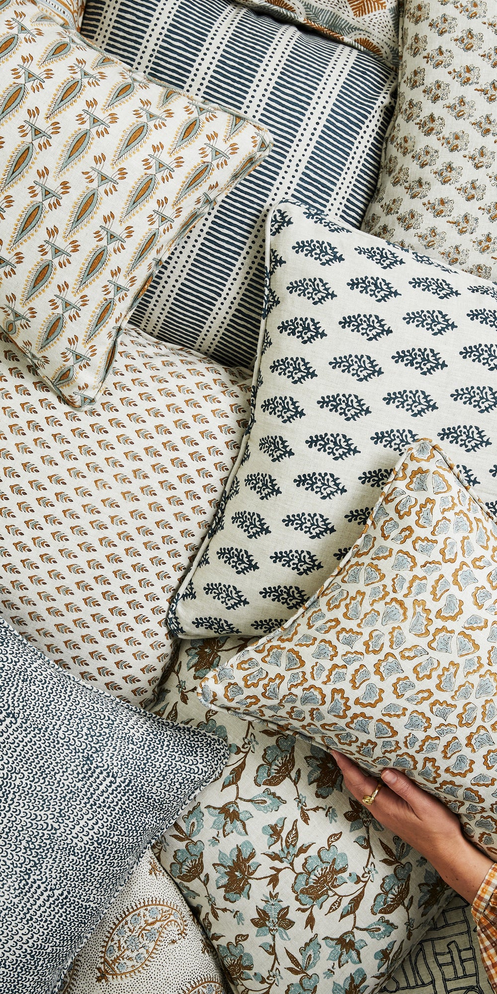 Matches Indian Teal Cushion in - Cushions - Walter G Australia