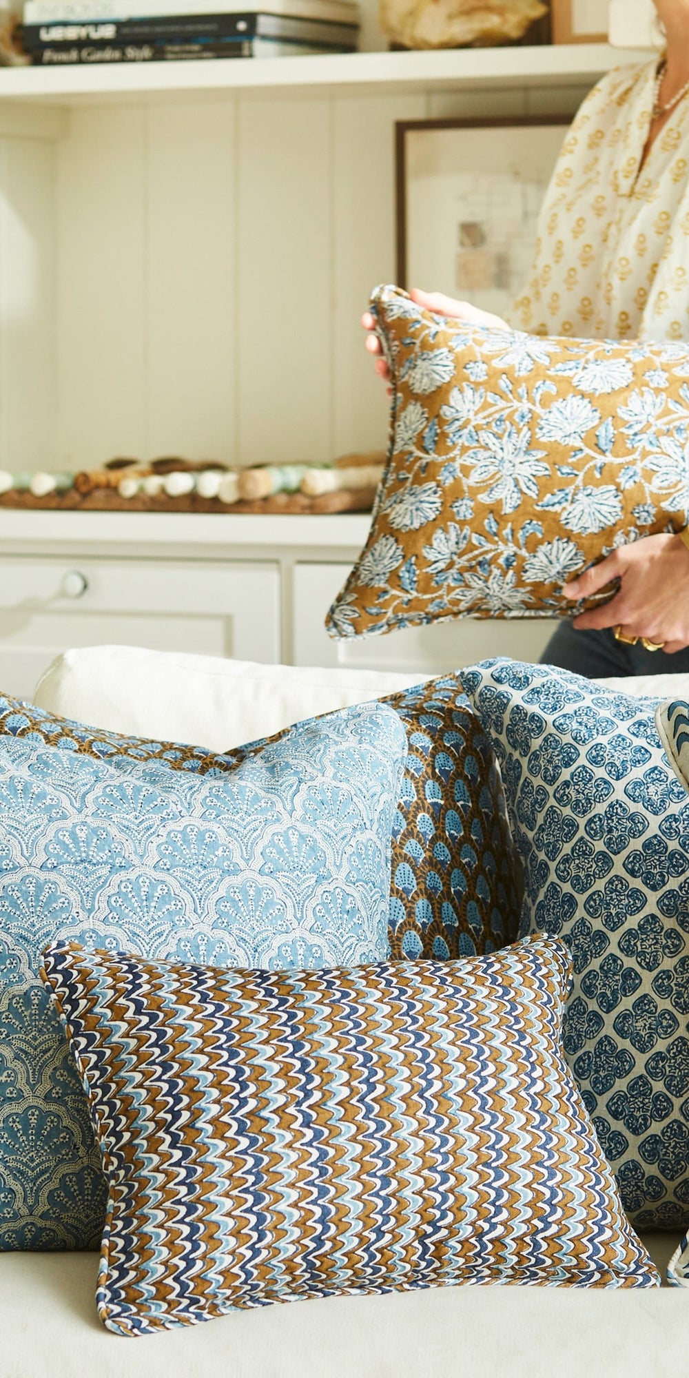 Uluwatu Tobacco Cushion in - Cushions - Walter G Australia
